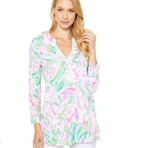 Lilly Pulitzer Kaia Knit Tunic Multi Croc My World